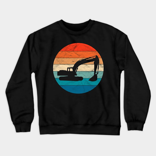 Vintage Excavator Crewneck Sweatshirt by ChadPill